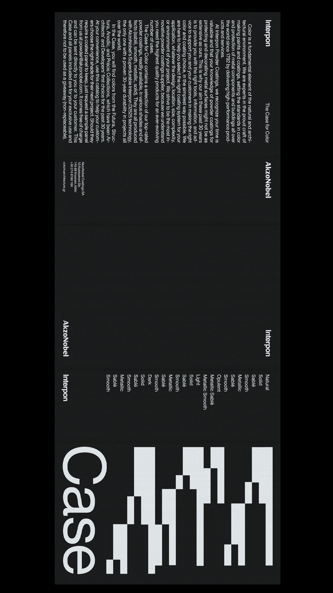 Georgia Harizani is an independent Greek designer specializing in typographic identities, editorial design, and concept-driven branding.